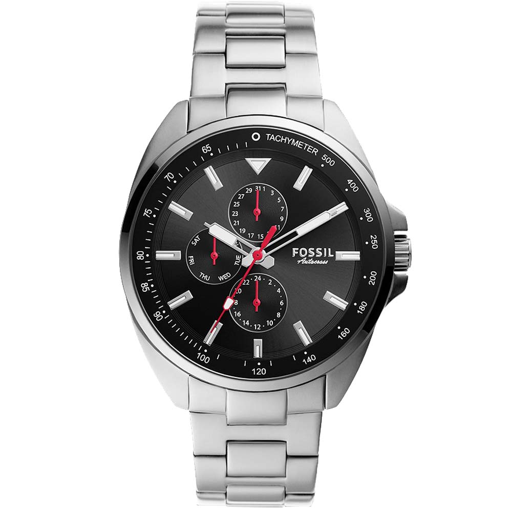 Reloj Fossil Autocross BQ2550 Multifuncional Acero Inoxidable Dial Negro
