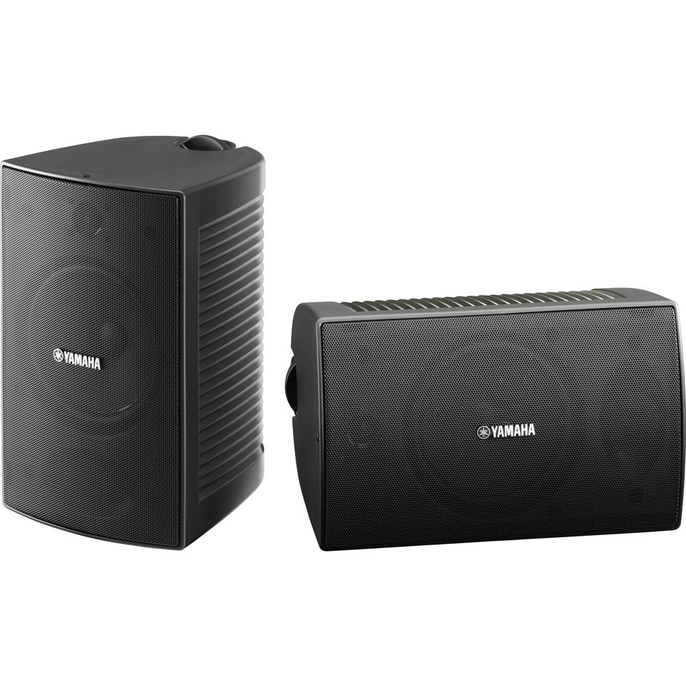 Yamaha NS-AW294 Altavoces Exteriores (Par, Negro) - Diseño 2 Vías, Woofer Potente, Tweet