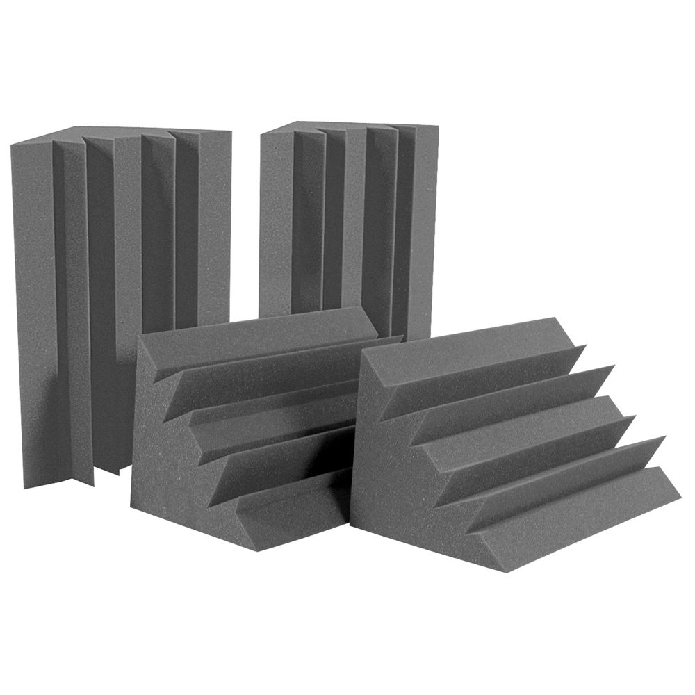 Auralex LENRD Trampas de Graves (Carbón, 4 Piezas) - NRC 1.50, Dimensiones 1 x 1 x 2'