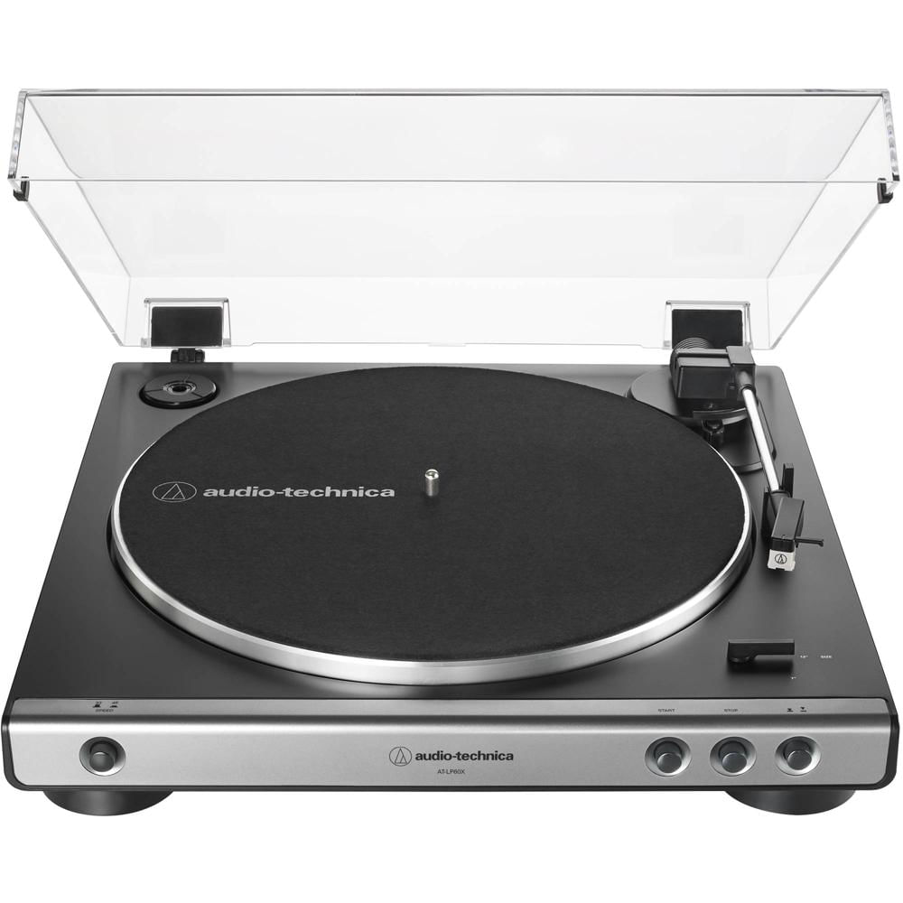 Audio-Technica Tocadiscos AT-LP60X Automático con Preamplificador Integrado, Platter de A