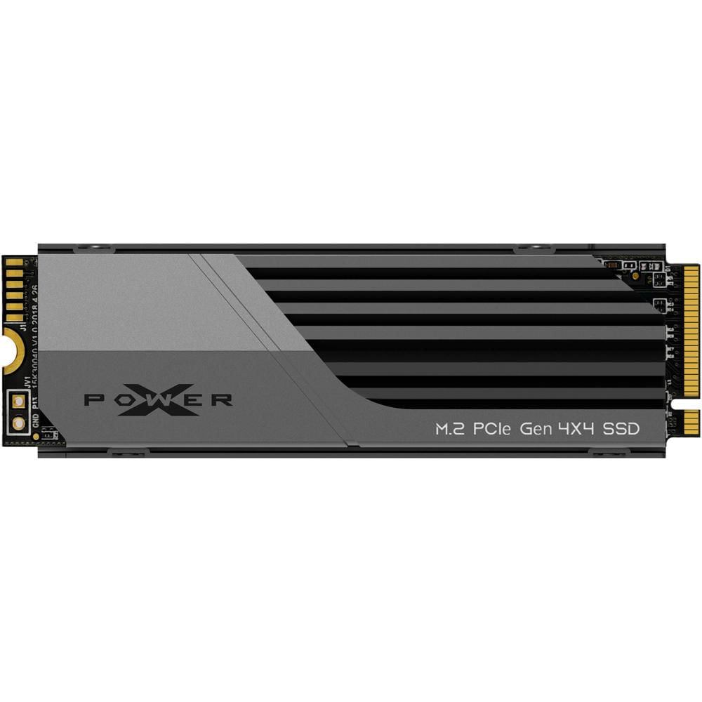Silicon Power SSD Interno 1TB US75 NVMe PCIe 4.0 M.2 2280 con Heatsink - Lectura 7000 MB/s