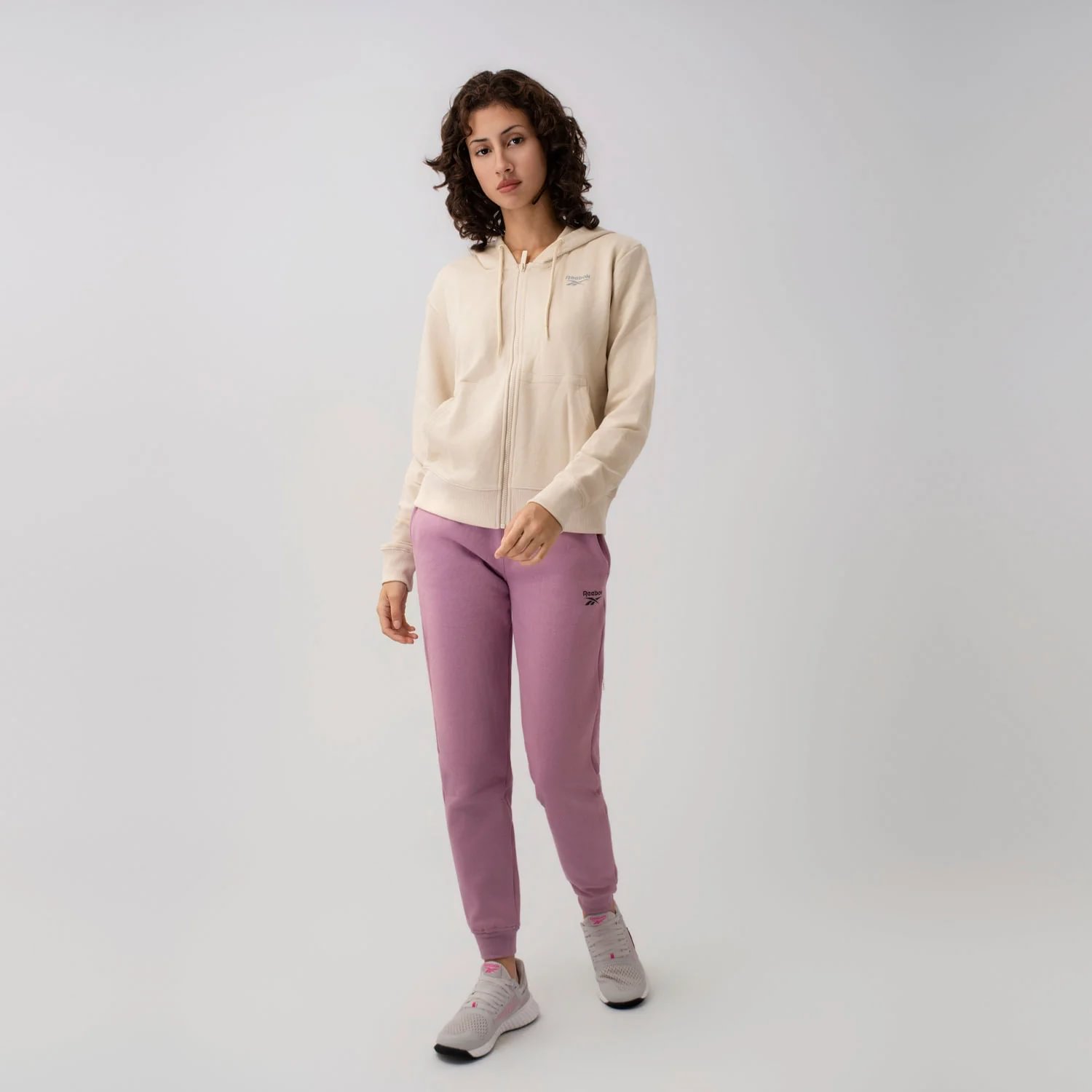 Pantalon De Buzo Reebok Palo Rosa Mujer Small Logo Cuff Pant S