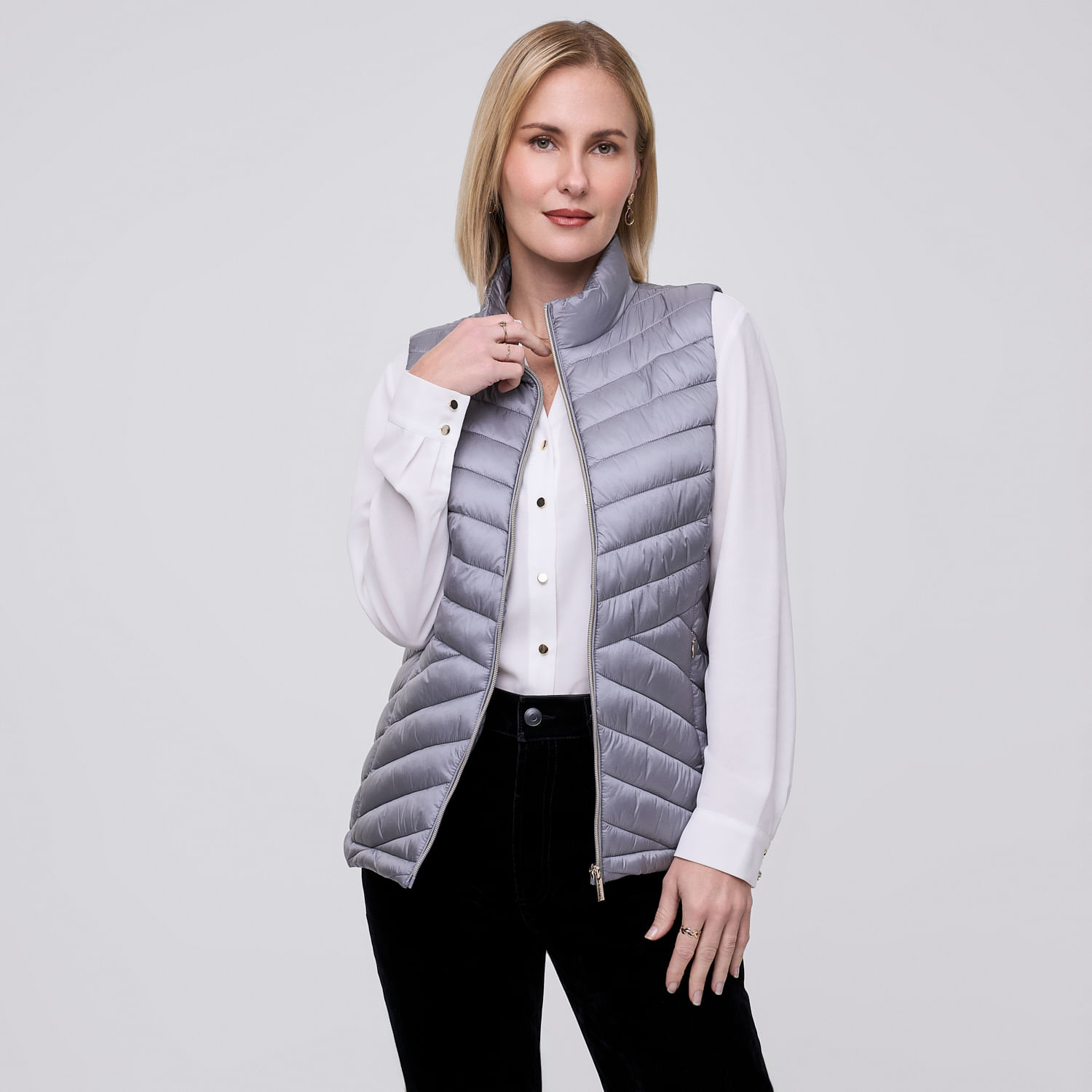 Chaleco Mujer Fancy Zafin Gris M