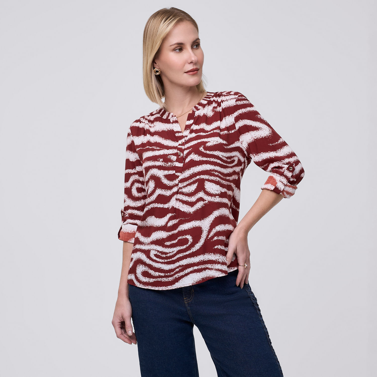 Blusa Mujer Basic Zafin Manga Larga Combo2 Xl