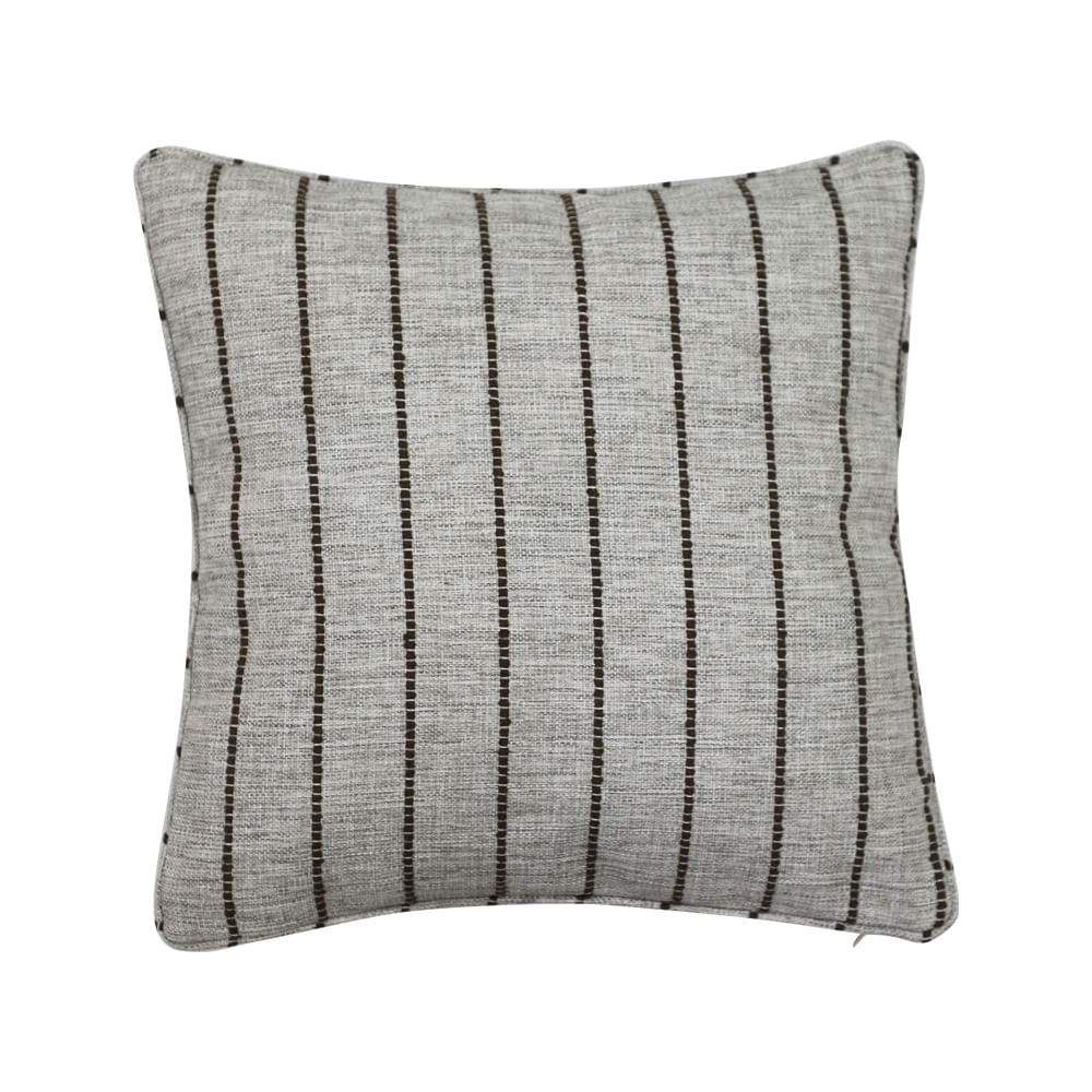 Cojin Pespunte Gris 45 Cm x 45 Cm