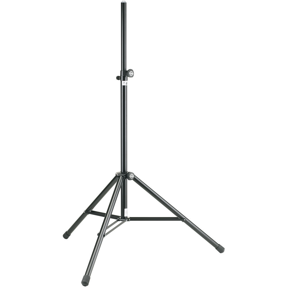 K&M Soporte de Altavoz Ajustable 214/6 - Aluminio, Capacidad de Carga 110 lbs, Altura Ajus