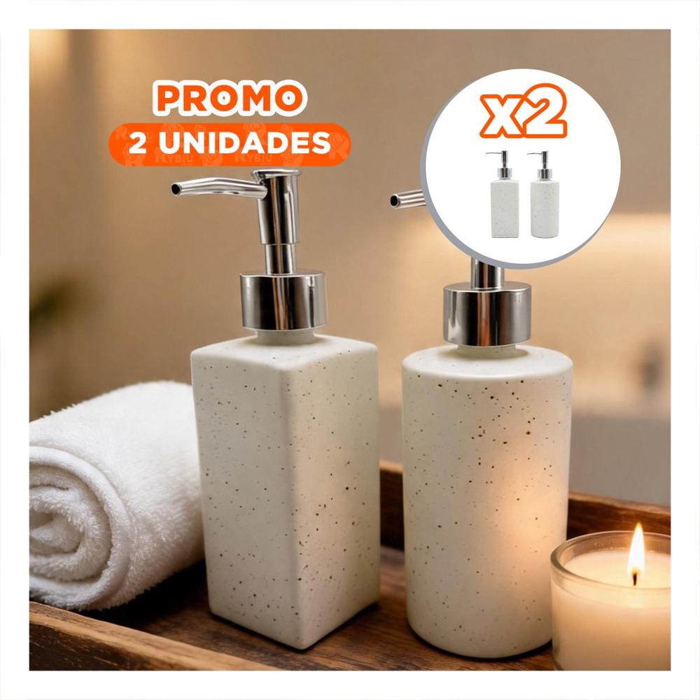 Pack2 Pack 2 Dispensador para Detergente de Cocina Color Blanco YRegalo Sticker