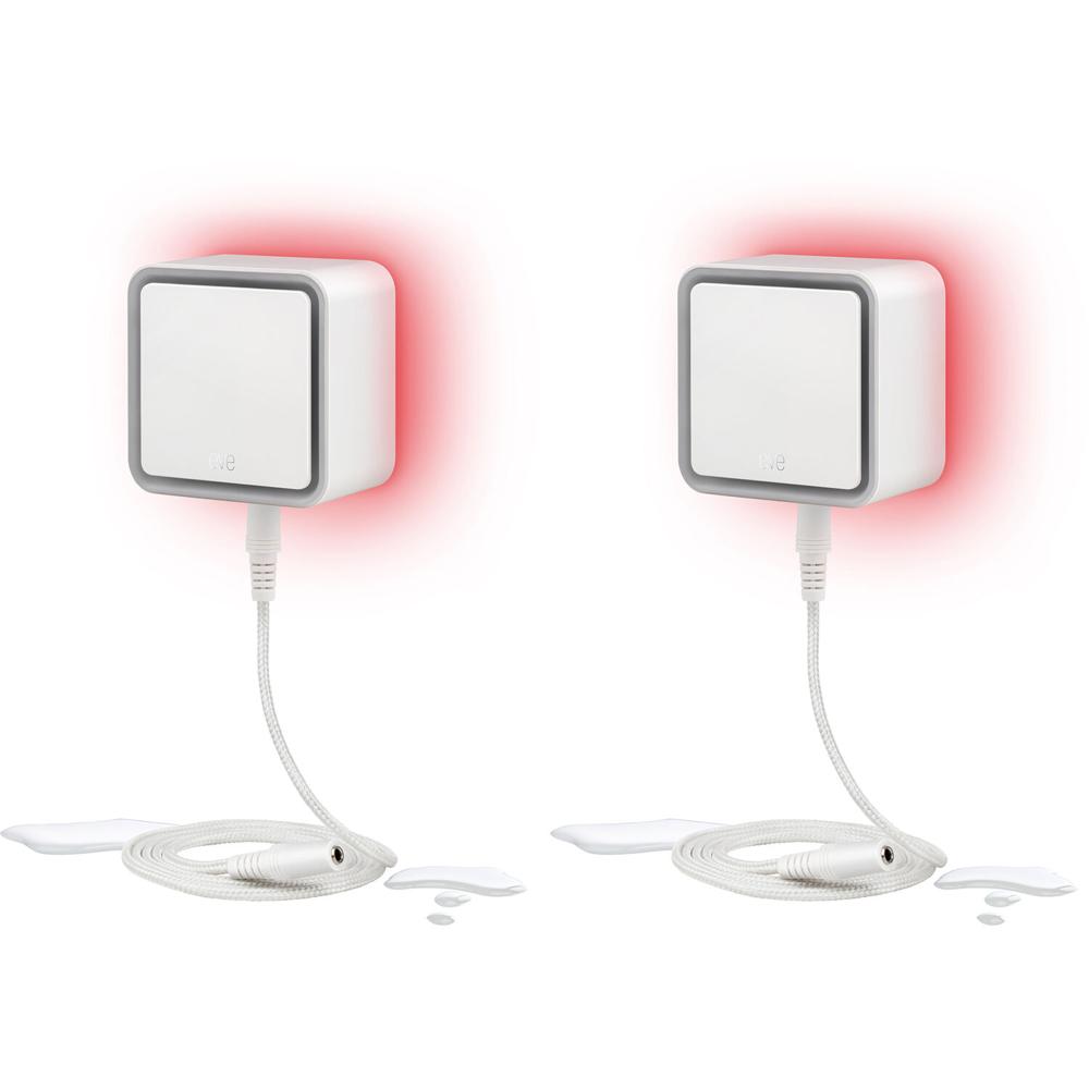 Eve Water Guard Detector de Fugas de Agua (2-Pack) - Cable Sensor de 6.5 ft (Extendible ha