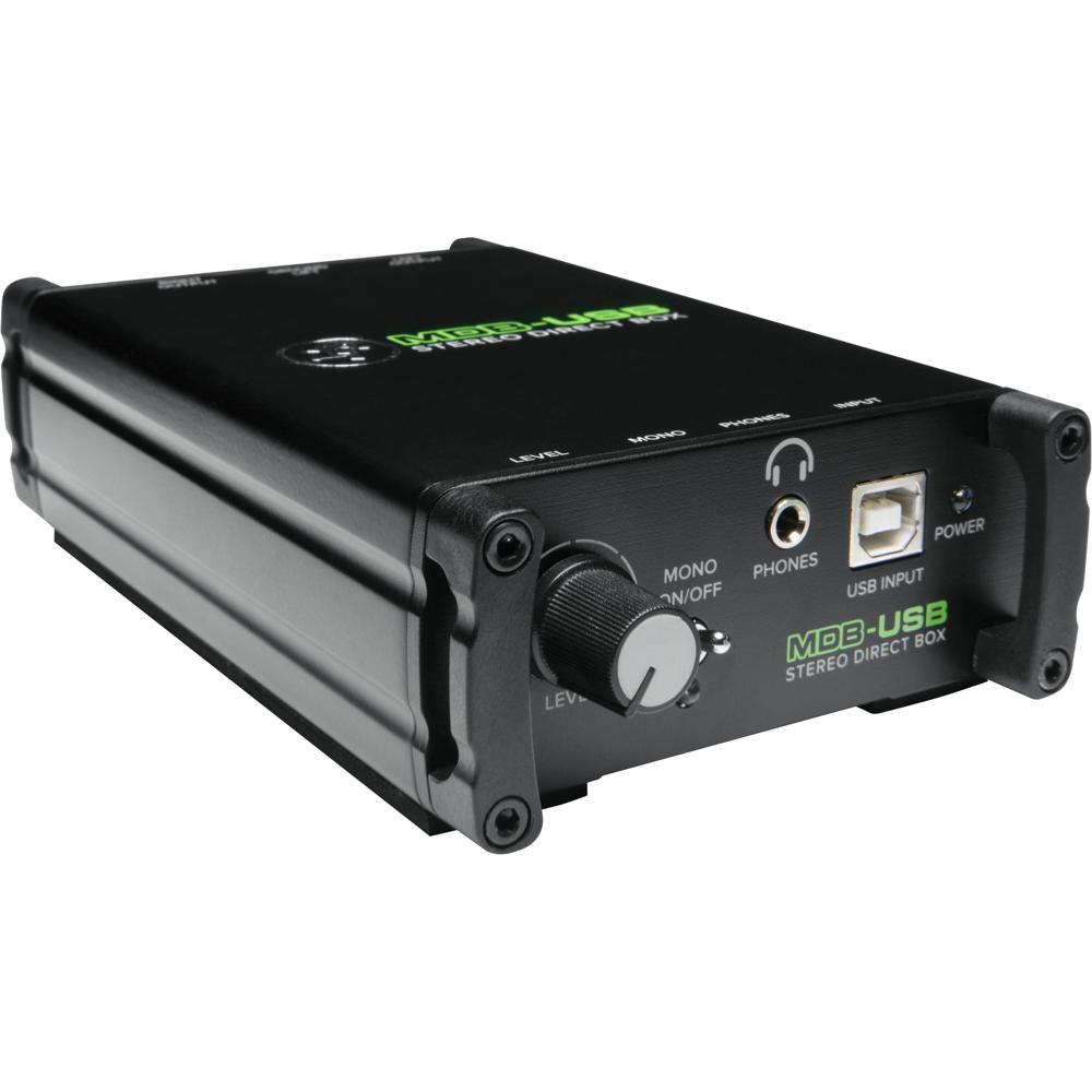 Mackie MDB-USB Caja Directa DAC Estéreo USB - 2 Canales, Salidas XLR Balanceadas, Monitor