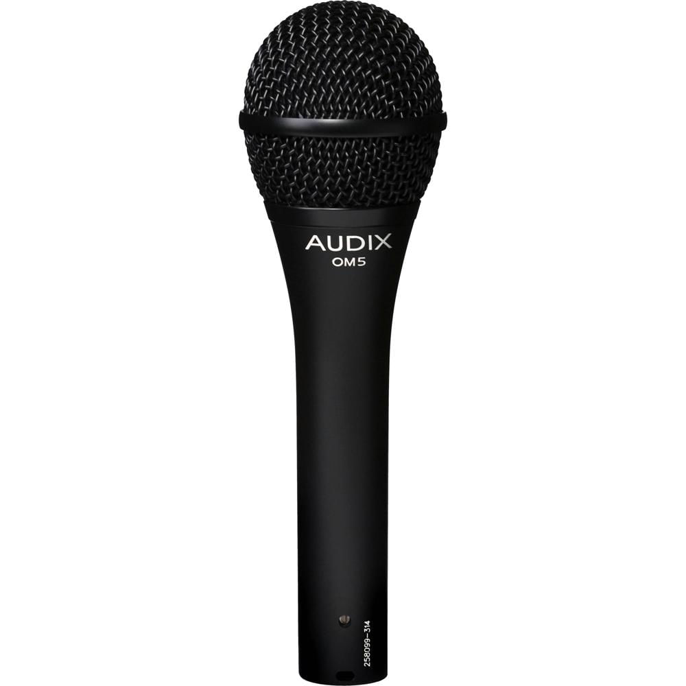 Audix Micrófono Dinámico de Mano OM5 Hypercardioide con Conector XLR 3-Pin, Respuesta de