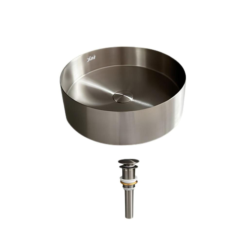 Lavamanos Bowl de Acero Inoxidable 304 Satinado LA30402-R38