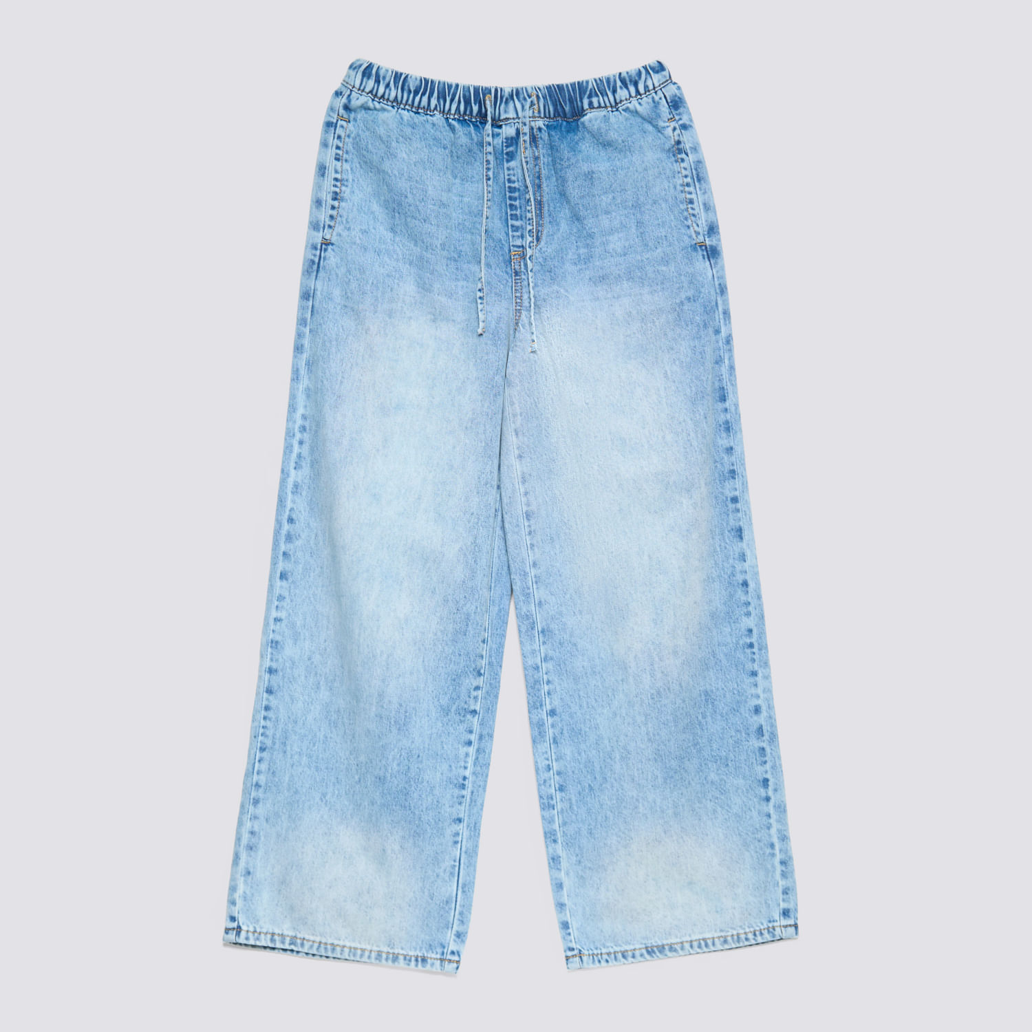 Jean Teen Niña Palazzo Tencel Zubito Celeste Talla 12