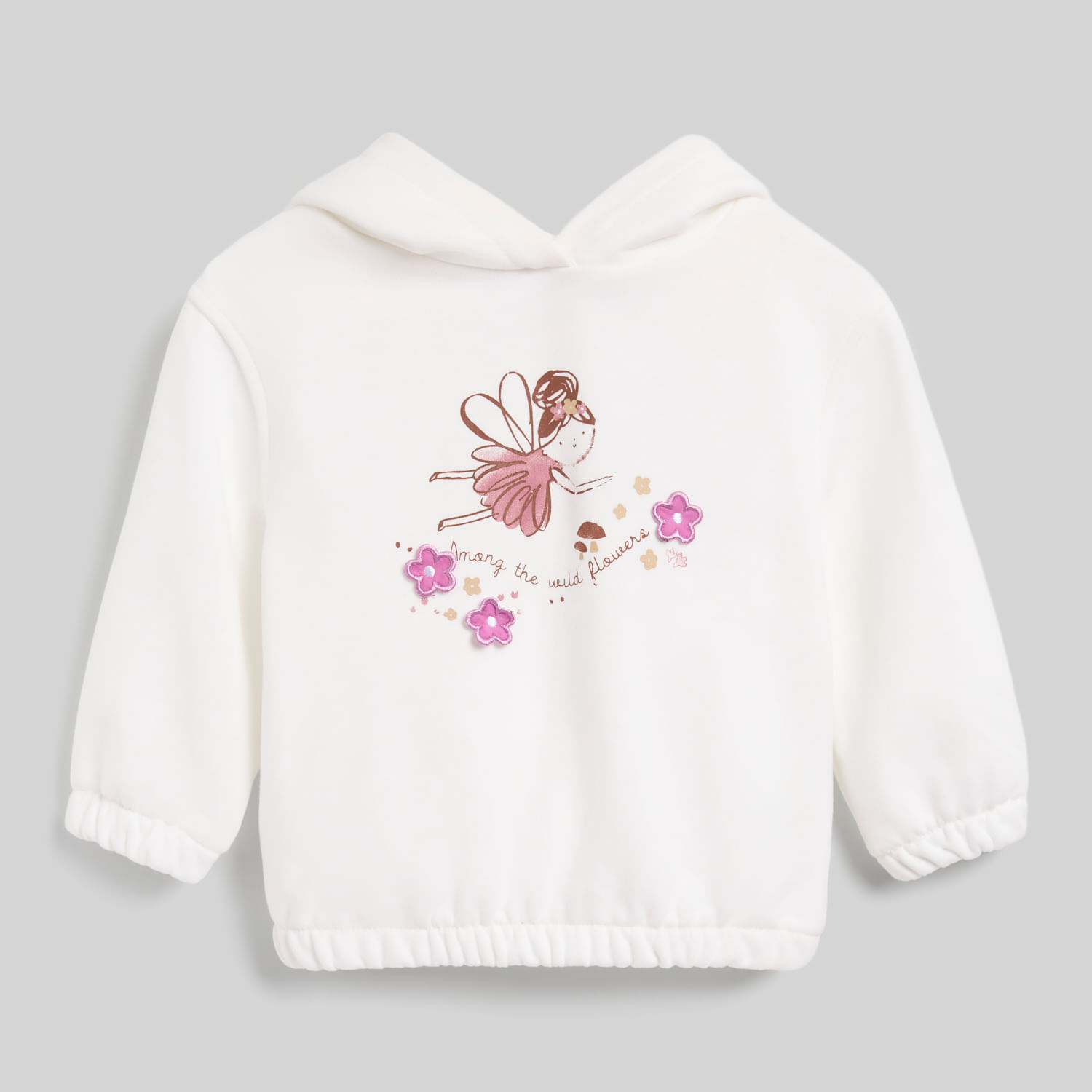 Polera Bebé Niña Aplicación Baby Circus Ecru Talla 9M