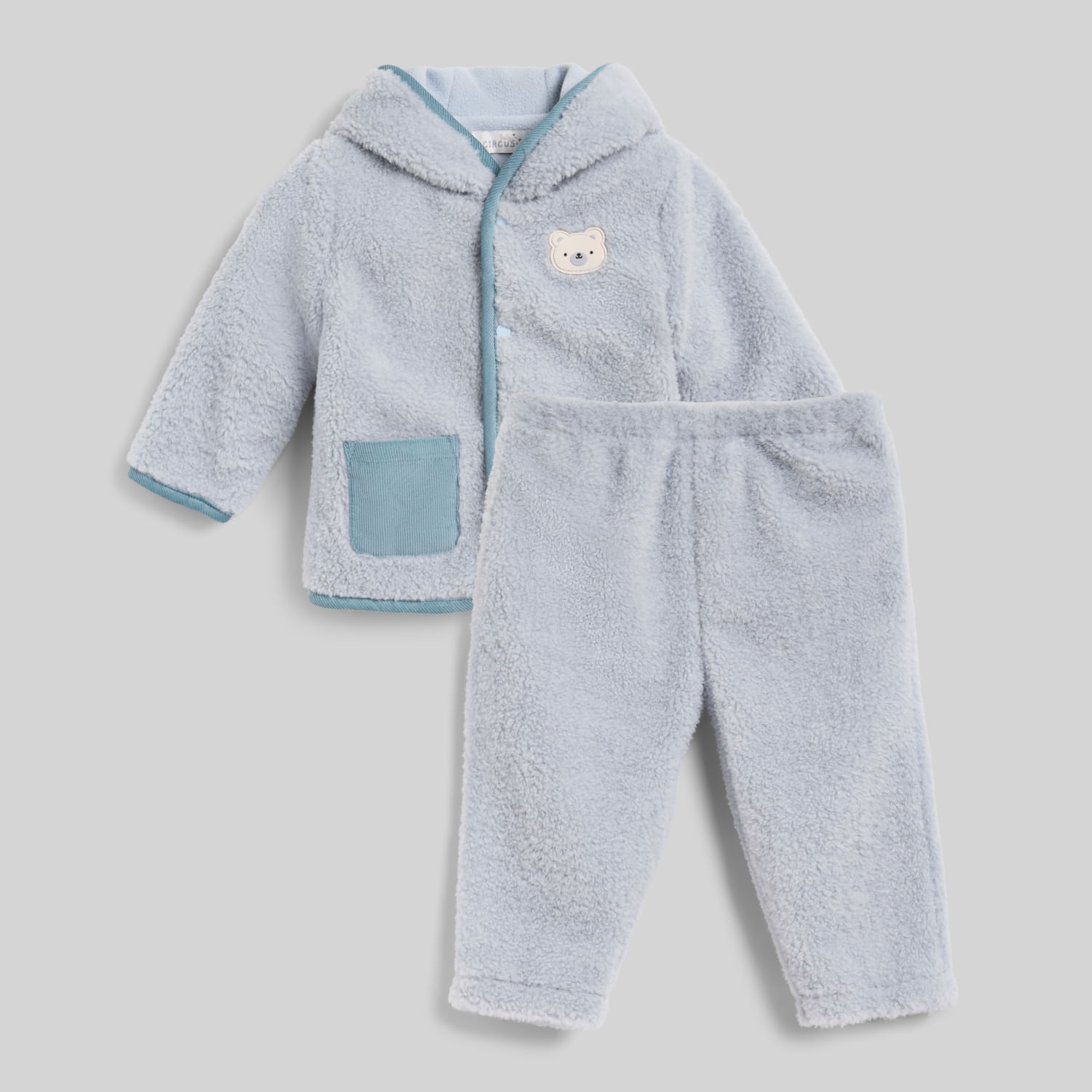 Pack Bebé Recién Nacido Bear Baby Circus Azul Acero Talla 6M