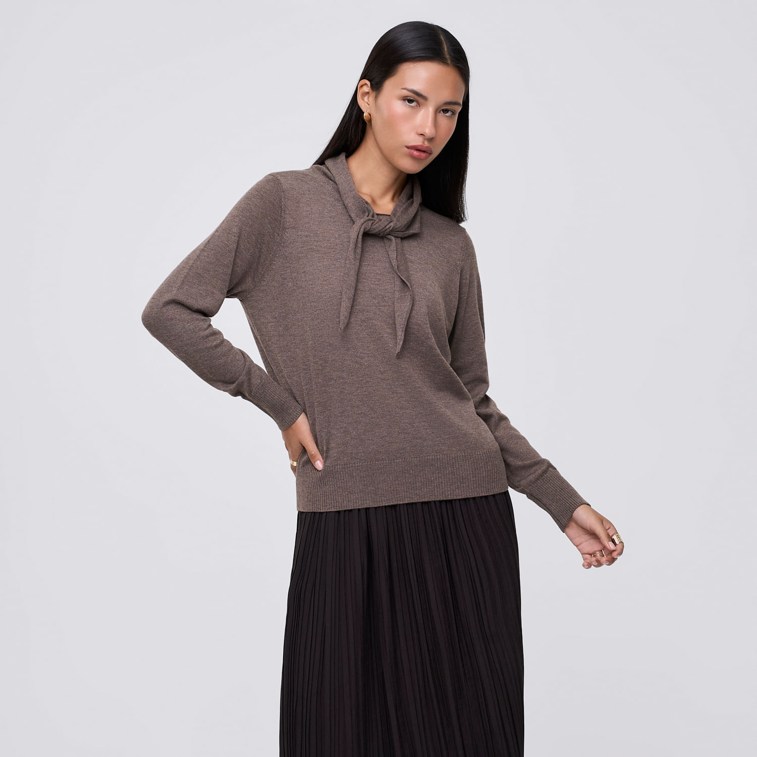 Chompa Mujer Knot Malabar Manga Larga Verde M