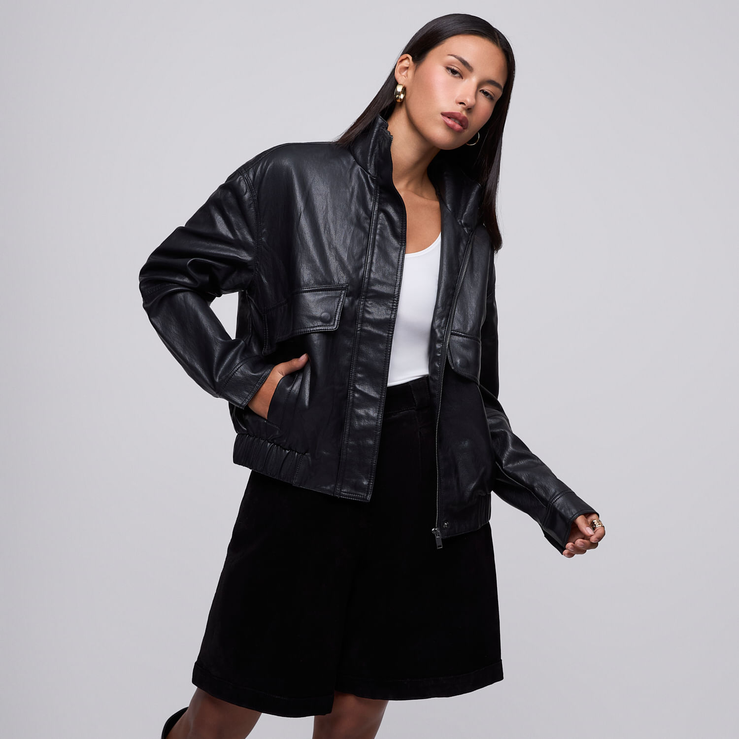 Casaca Mujer Bomber 1 Malabar Negro M
