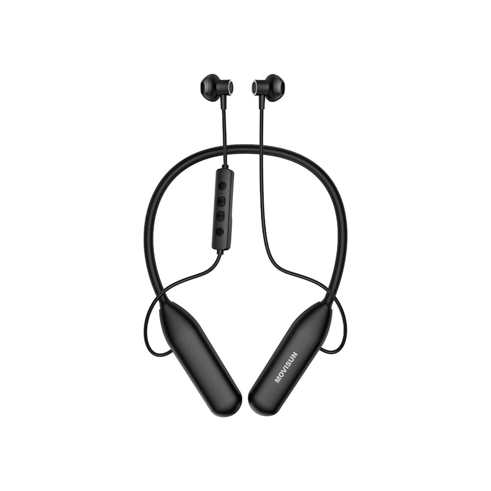 Audífonos Bluetooth Tipo Collar MOVISUN Flex Super3 100Hrs NEGRO