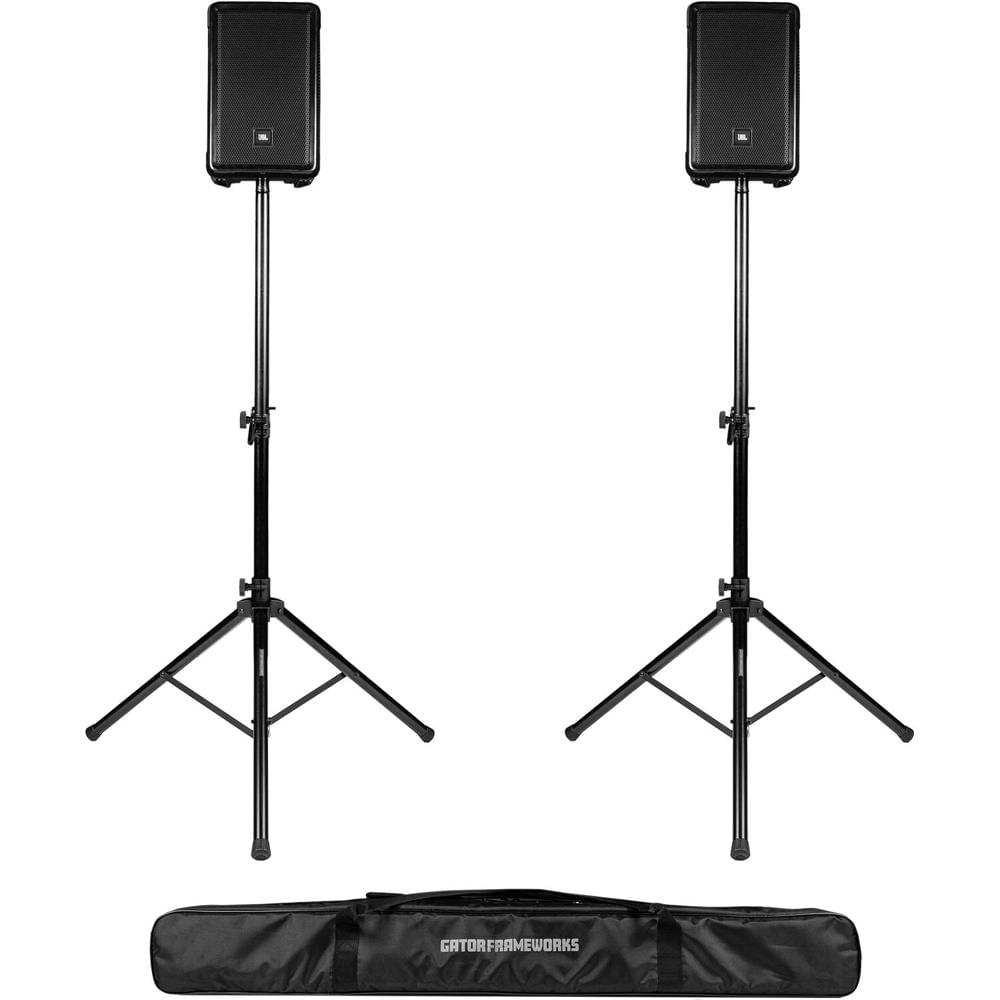 Gator Soporte de Altavoz Tripode Aluminio Set de Dos con Bolsa Deluxe - Ajuste de Altura 4