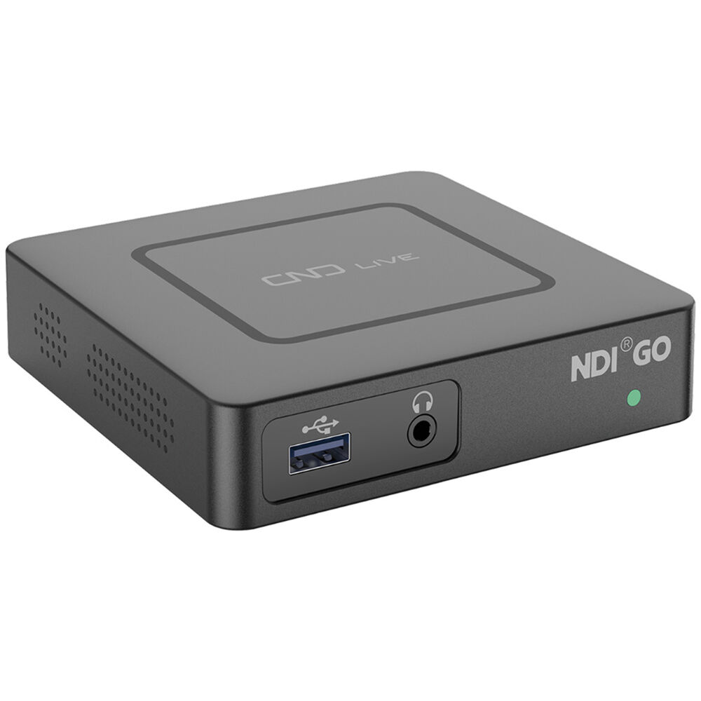 CNDLive NDI Go Decodificador NDI a HDMI 4K60, Soporta NDI|HX2/HX3, Salida de Audio 3.5mm,