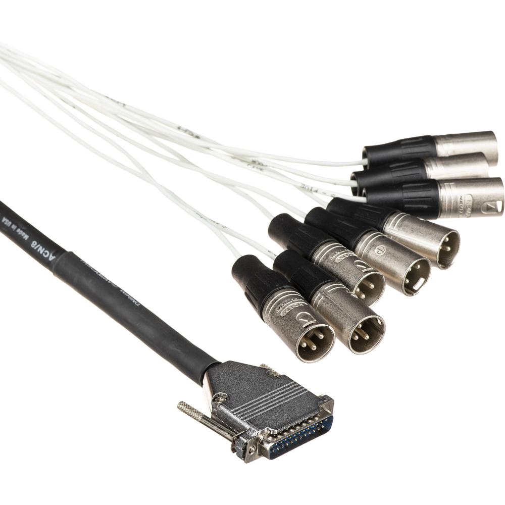Pro Co Sound Cable Multitrack D-Sub DB25 a 8x XLR Macho 10'
