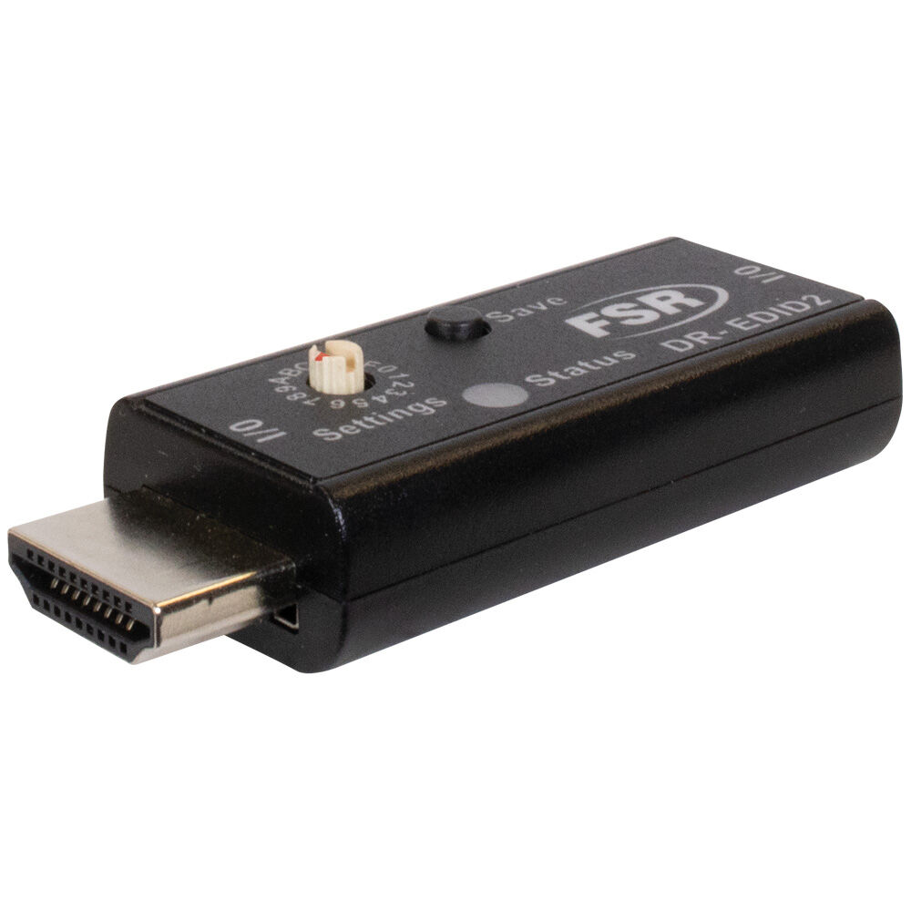 FSR DR-EDID2 Emulator EDID Manager - Dispositivo bidireccional, soporta UHD 4K60, 5 archiv