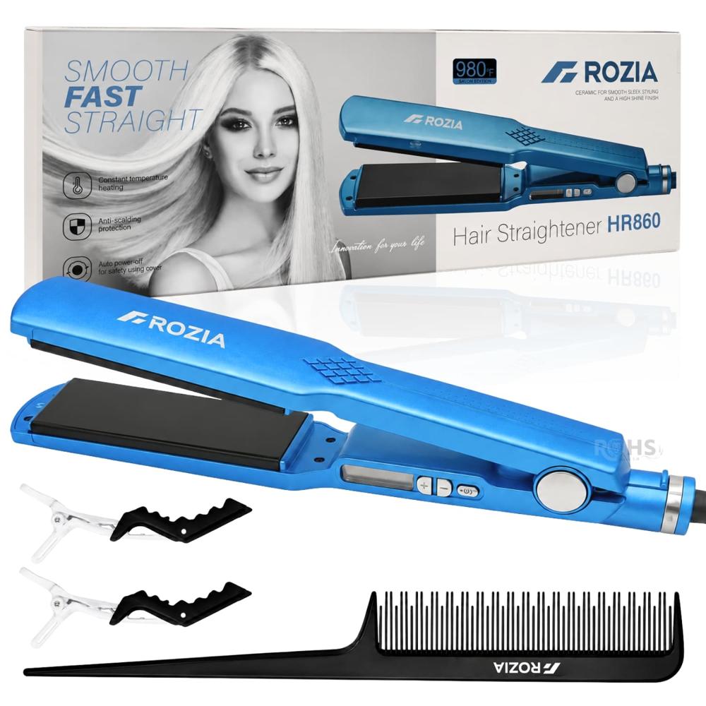 Plancha Alisadora De Cabello Rozia Con Temperatura Ajustable HR860