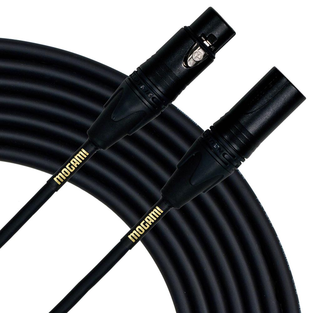Mogami Gold Studio Cable XLR F a XLR M 50' - 4-Conductor Quad, Rechazo EMI/RFI, Conectores