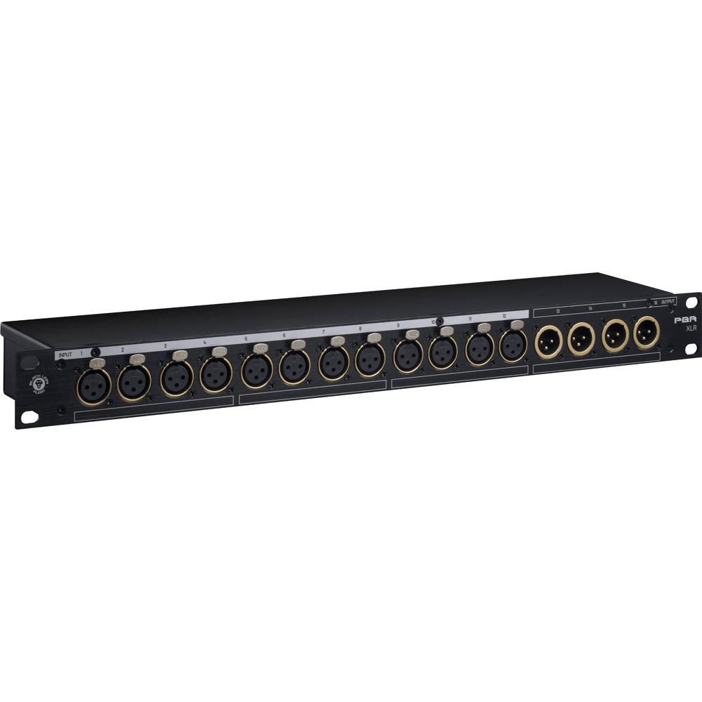 Black Lion Audio PBR XLR Patchbay 16-Puntos con Conectores XLR Dorados
