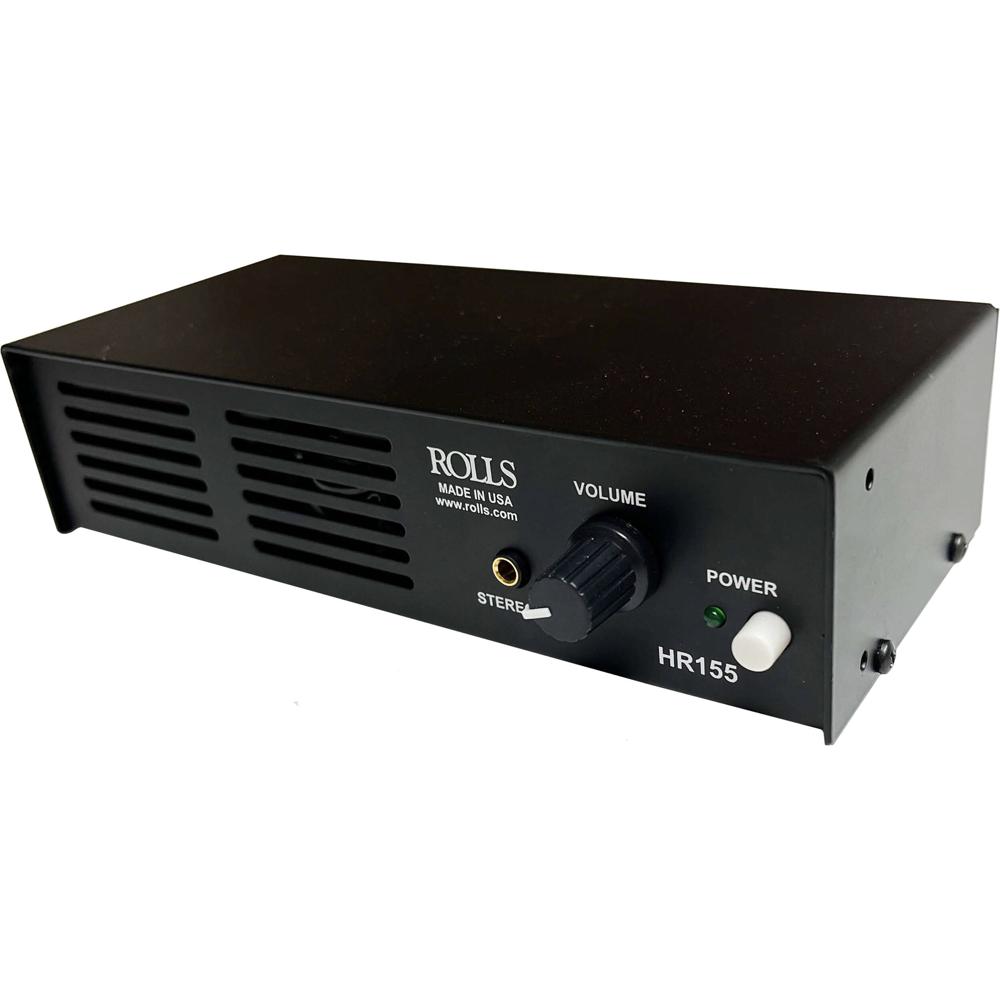 Rolls Monitor Rackmount HR155 5W, Chasis Metálico, Entradas XLR y RCA, Amplificador Inter
