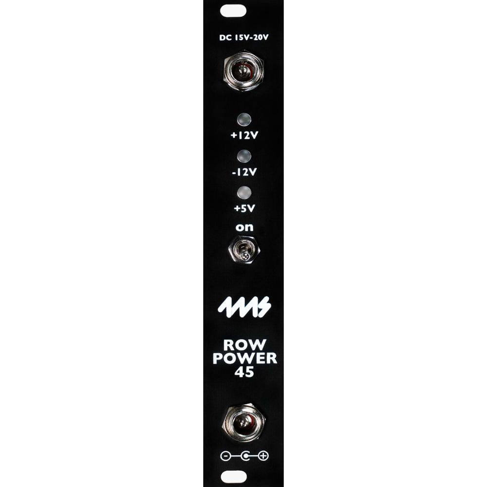 4ms Row Power 45 Módulo de Suministro de Energía Eurorack (4 HP, Negro) - Potencia 45W,