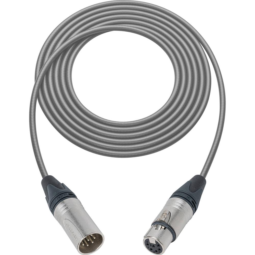 Sescom Cable de Audio 6-Pin XLR Male a 6-Pin XLR Female XLM6-XLF6, 50' con Conectores Neut
