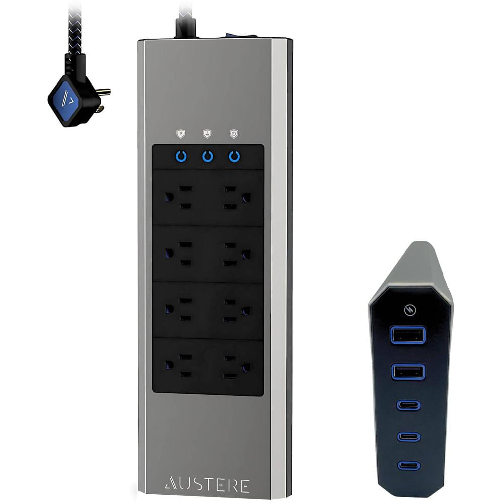 Austere V Series Protector de Sobretensión de 8 Salidas con Tecnología PureFiltration y