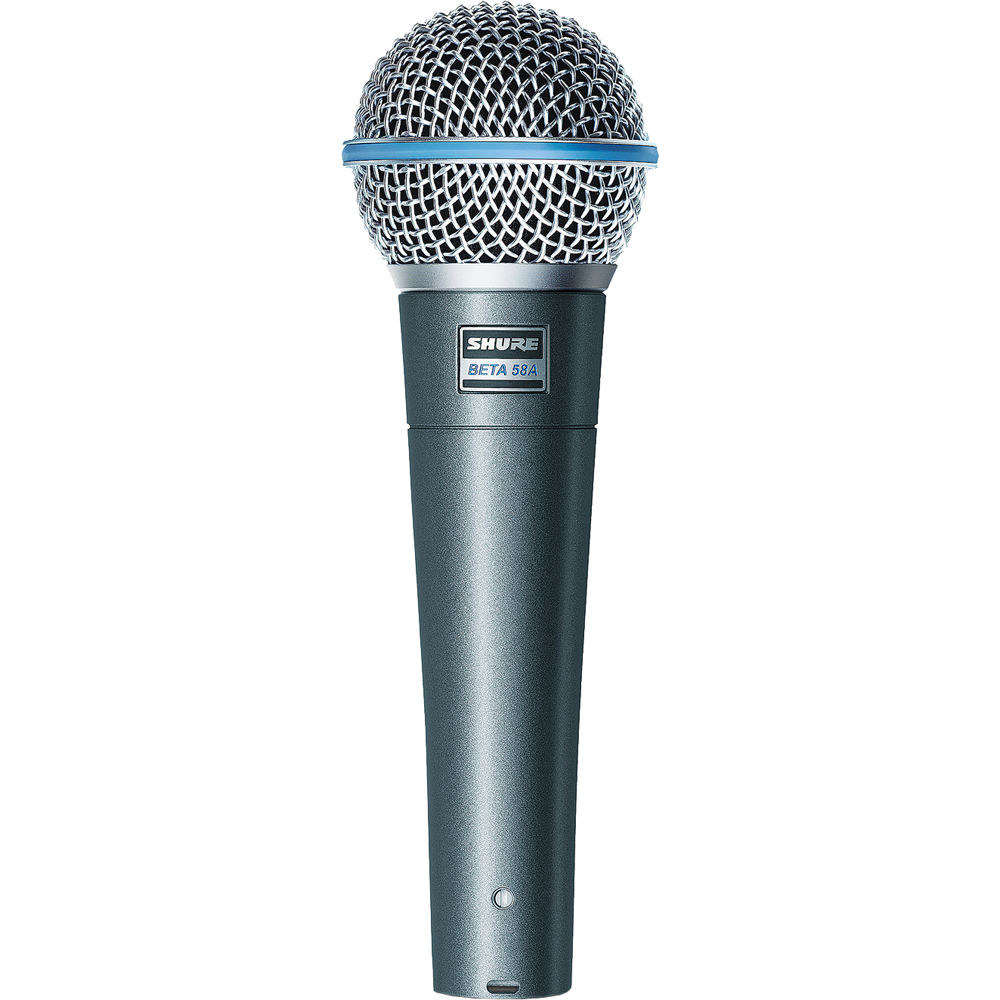 Shure Micrófono Dinámico Beta 58A Supercardioide con Conector XLR 3 Pines, Respuesta de