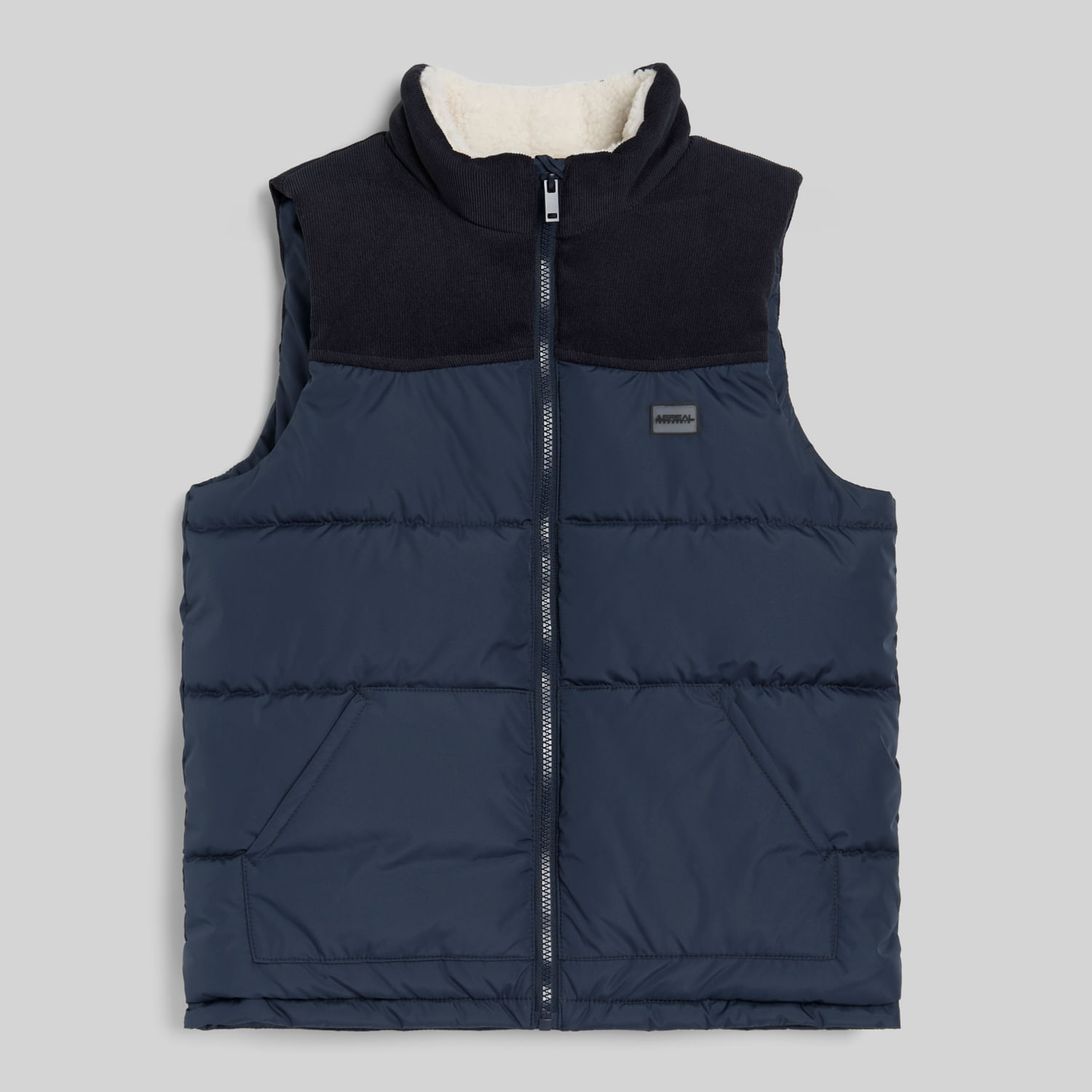 Chaleco Teen Niño Cord Aereal Azul Talla 14
