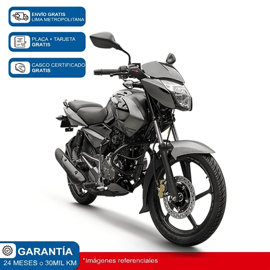 Moto Bajaj Pulsar LS 125 Negro-Gris