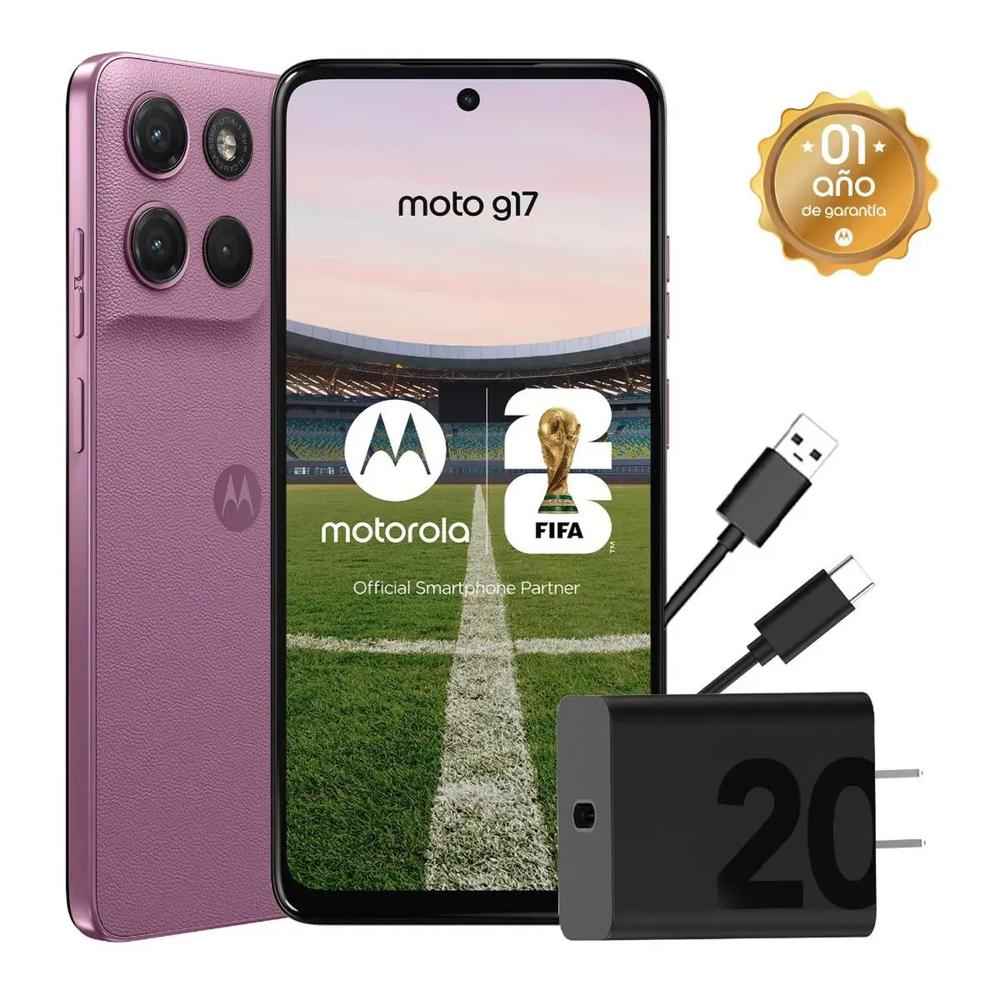 Celular Motorola G17 4GB RAM 256GB Rosa