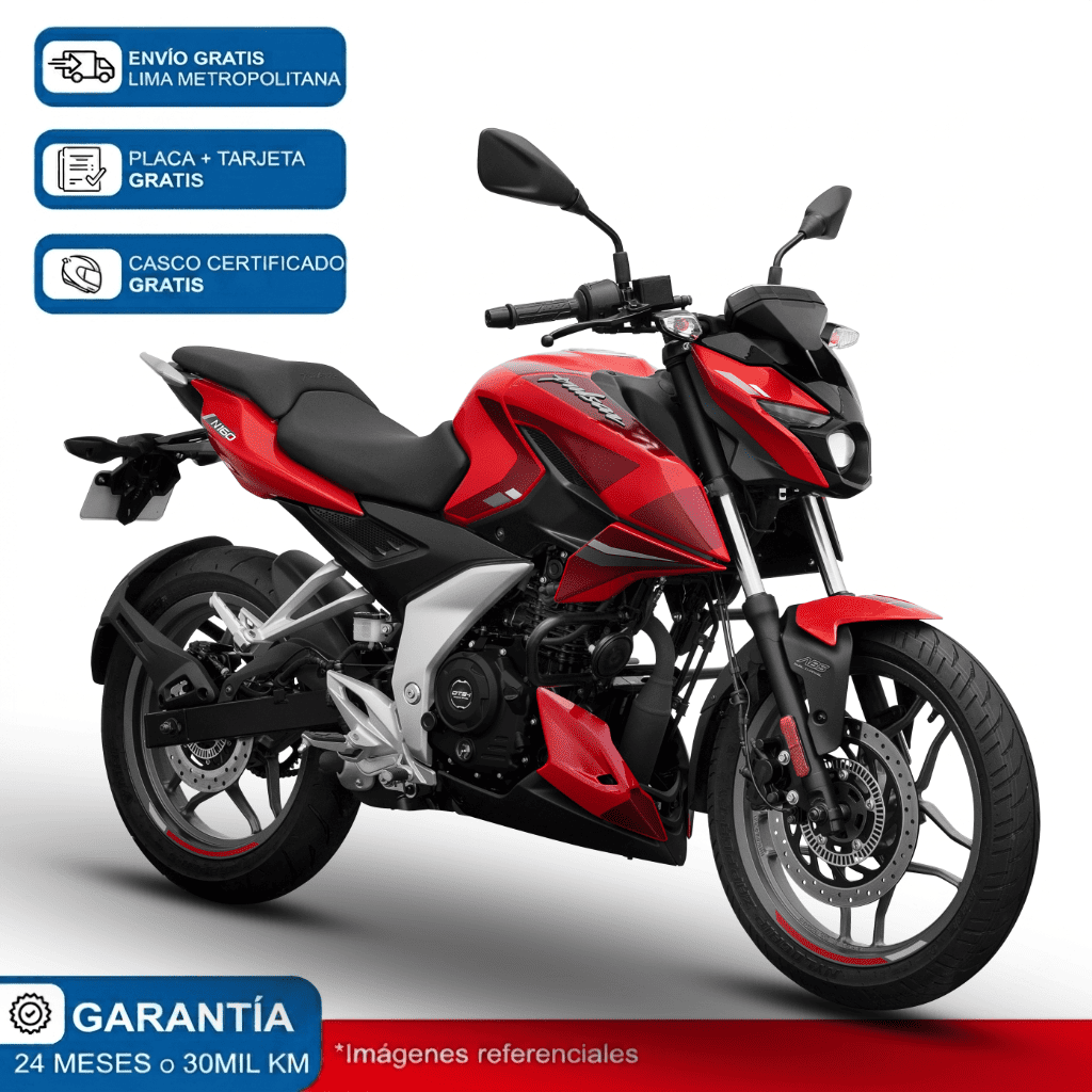 Moto Bajaj Pulsar N 160 Rojo
