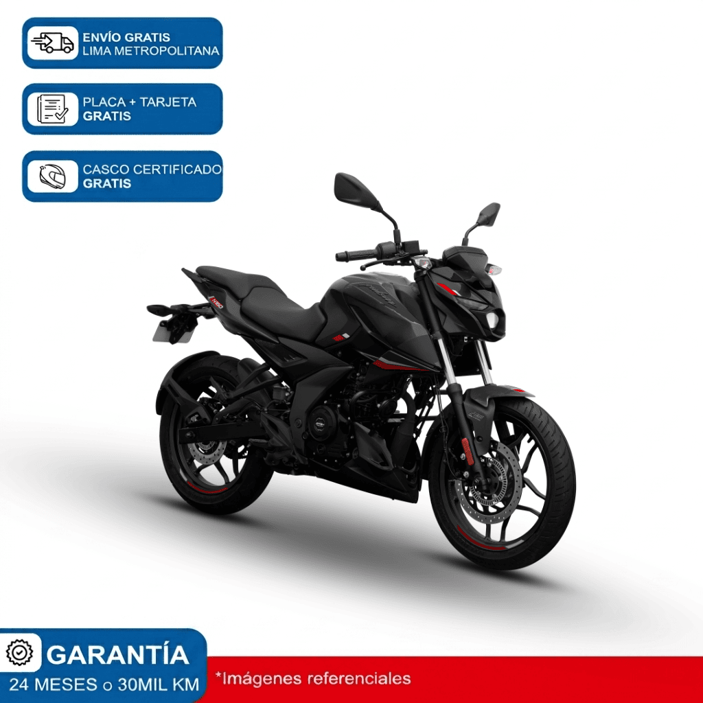 Moto Bajaj Pulsar N 160 Negro + incluye regalo y casco