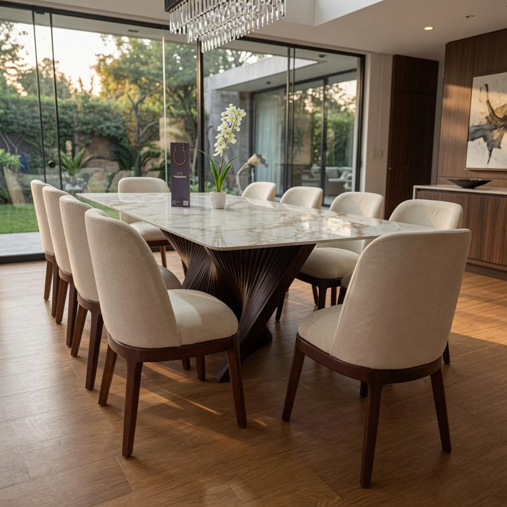 Juego de Comedor Imperial 10 Sillas de Madera TU MESITA Juego de Comedor Imperial de Madera 10 Sillas TU MESITA