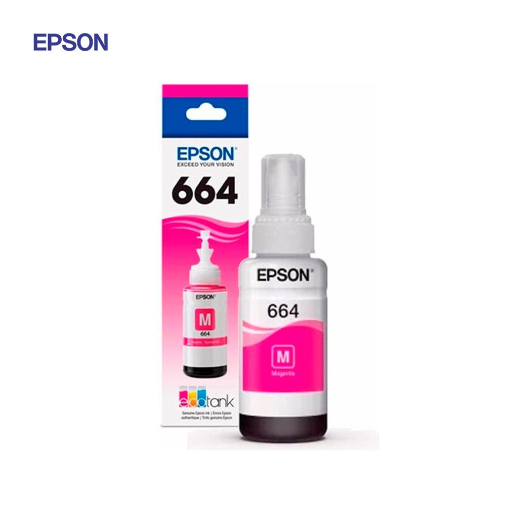 Tinta Epson T664 Magenta 70ml Original Alto Rendimiento