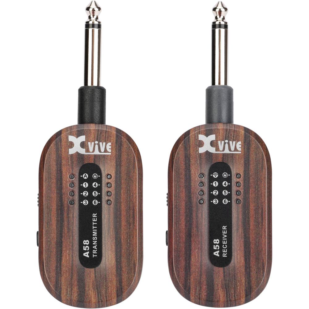 Xvive Audio A58 Sistema Inalámbrico para Guitarra - 5.8 GHz, 100' de Alcance, Audio 24-Bi