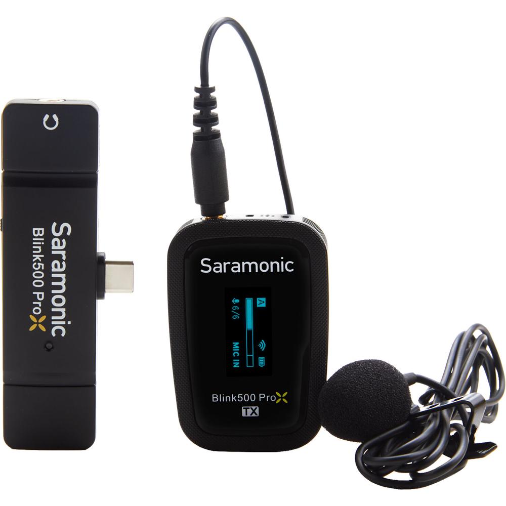 Saramonic Blink 500 ProX B5 Sistema de Micrófono Lavalier Inalámbrico Digital con Conect