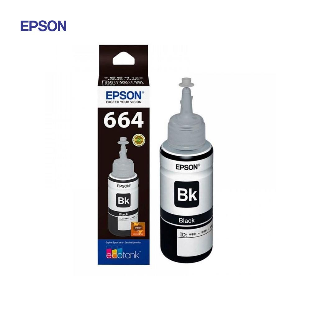 Tinta Epson T664 Negro 70ml Original Alto Rendimiento