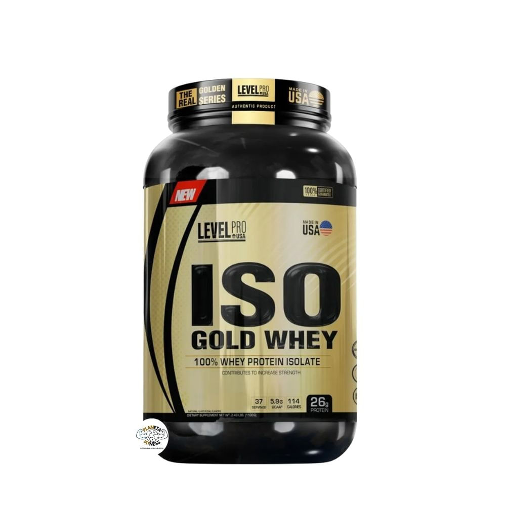 Iso Gold Whey 1.1 Kg - 2.4 Lb - Level Pro