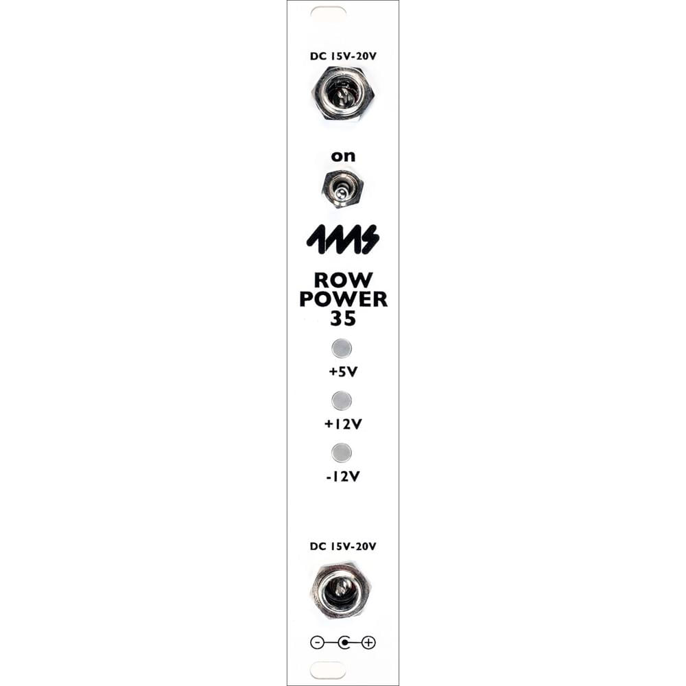 4ms Módulo de Alimentación Row Power 35 para Eurorack (4 HP, Blanco) - 35W, Compatible c