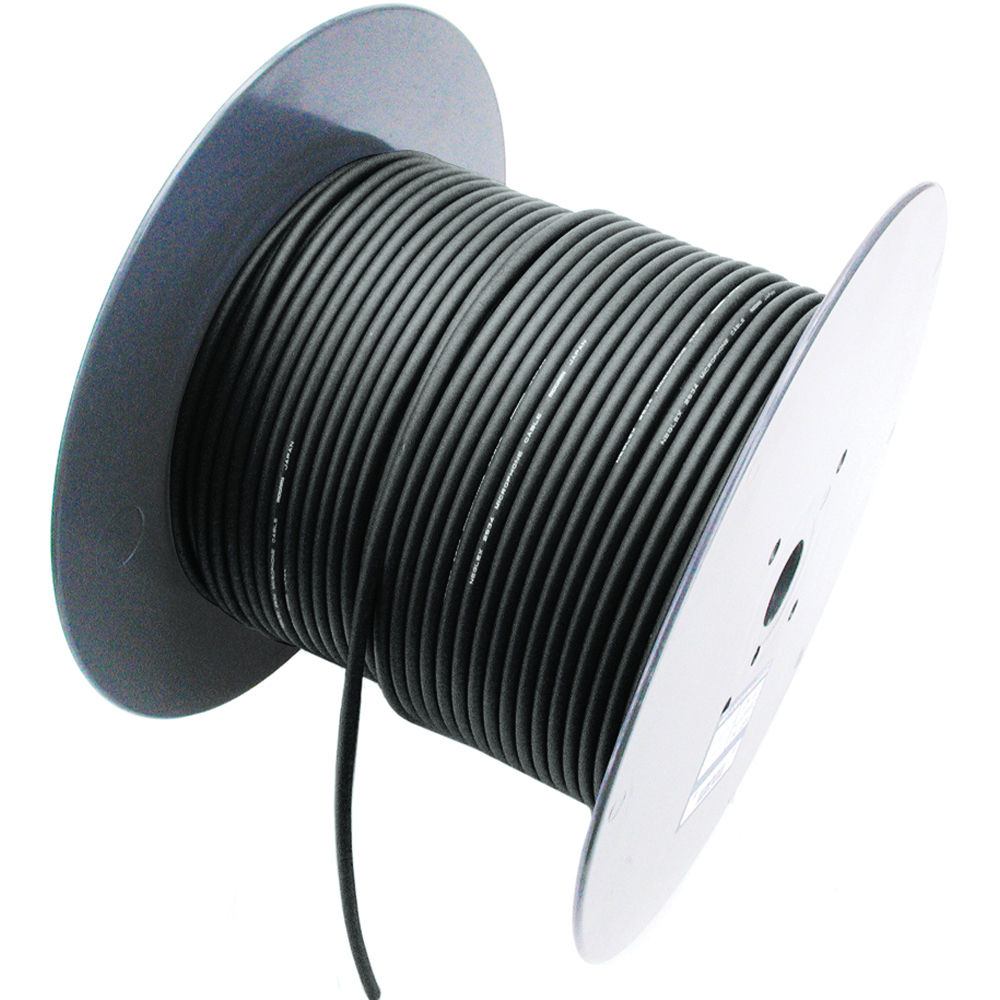 Mogami W2552 Cable de Micrófono Balanceado 200 m, Negro, Flexible y Duradero