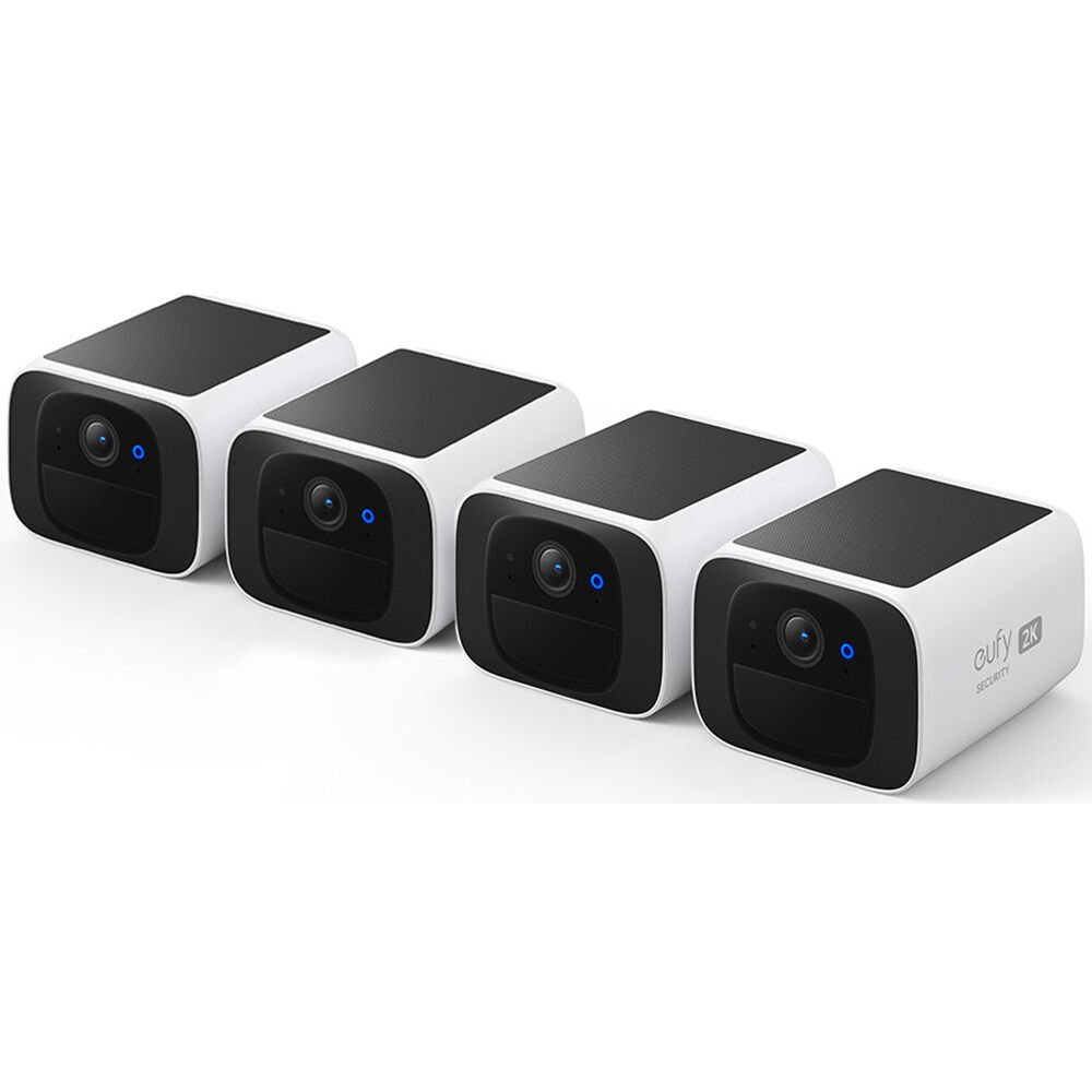 eufy Security SoloCam S220 Cámara de Seguridad 2K con Energía Solar - Pack de 4