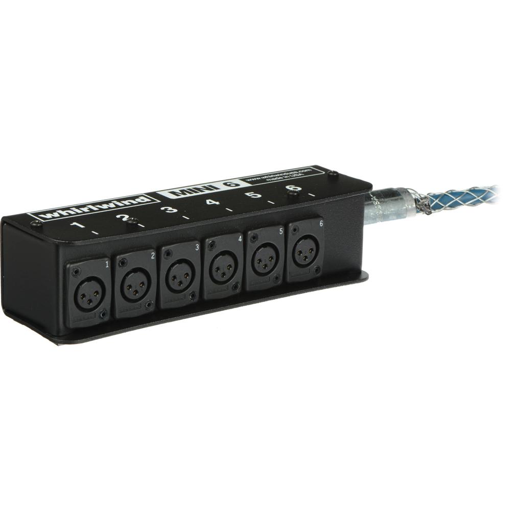 Whirlwind Medusa Mini 6 Snake 6-Channel 25' con Conectores XLR-F y XLR-M