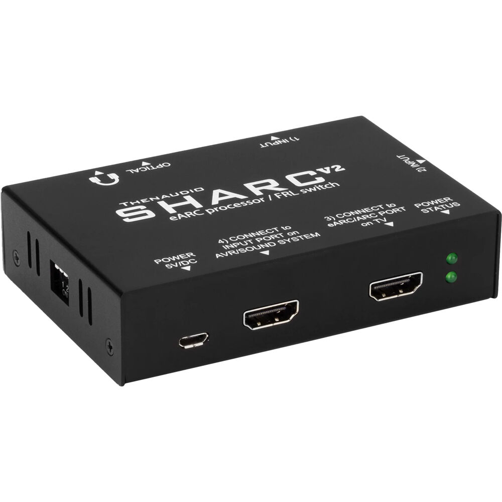 ThenAudio SHARC-V2 Procesador de Audio 8K eARC - 2x HDMI 2.1, Soporte Dolby Atmos y DTS:X,