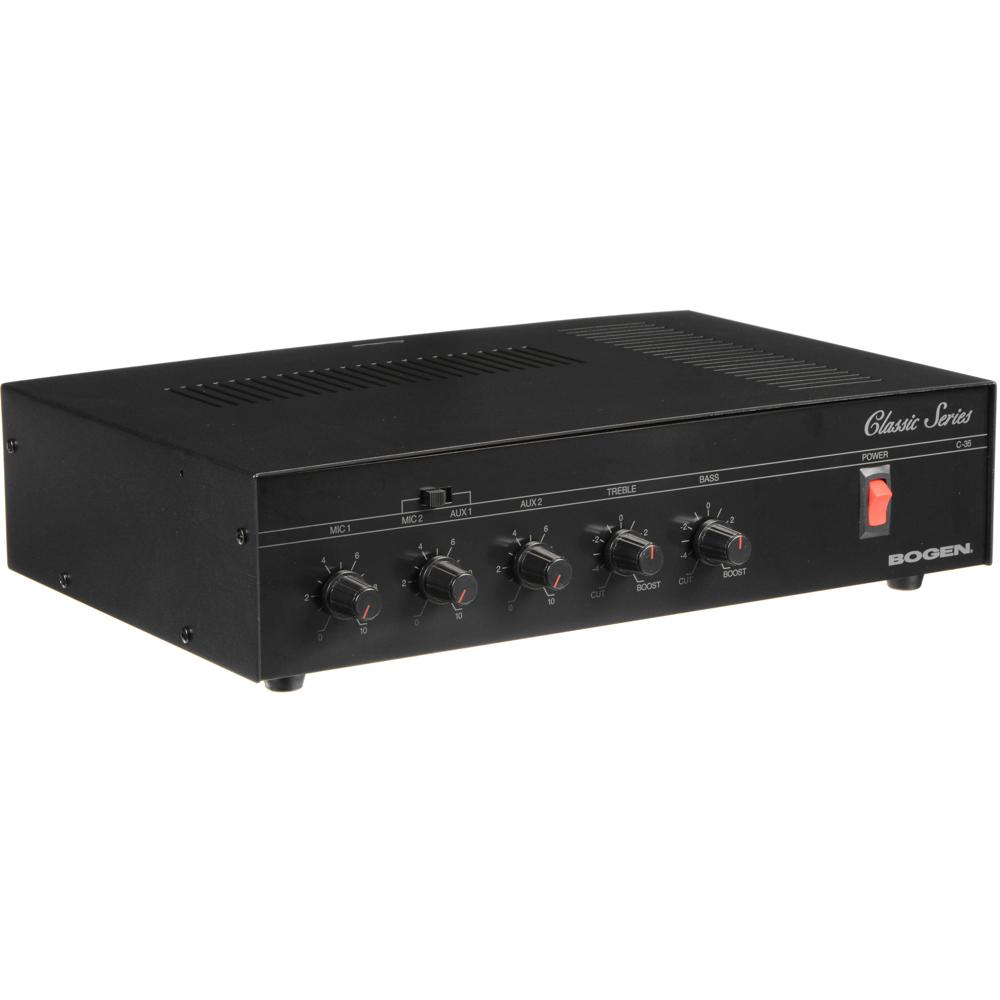 Bogen Amplificador de Dirección Pública C35 Classic Series 35W con 4 Entradas y Salida p